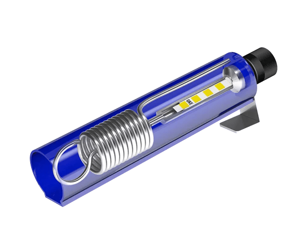 Bowie-Dick-Simulationstest-Schnittmodell